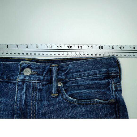 J.Crew Style 484 Jeans Size 32x34 Men's Blue Denim Straight Fit Casual Med Wash - Picture 7 of 9